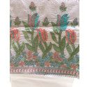 Designer  fully embroidered unstitched Cotton Salwar Suit fabric with embriodered Dupatta