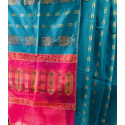 Blue Colour Saree with Pink Attractive Pallu Blue Colour Saree with Pink Attractive Pallu